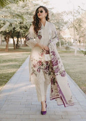 Sahibas By Mirza - 3Pc Premium Lawn Embroidered Suit - A815