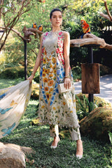 Maria B - 3 Piece Unstitched Embroidered Lawn Suit - A2910