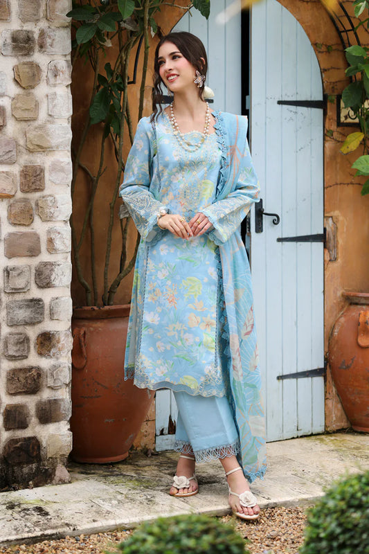 Rang Rasiya - 3 Piece Unstitched Lawn Print Chiffon Dupatta Suit - A315