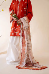Shanze Tahir - 3 Piece Premium Lawn Embroidered Lawn Unstitched - A480
