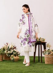 Sahiba's - 3Pc Unstitched Lawn Embroidered Suit - A218