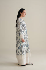 LULUSAR - 3PC PRINTED SILK EMBROIDERED SHIRT CHIFON PRINTED DUPATA