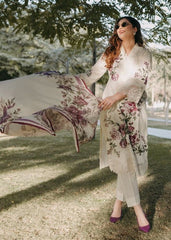 Sahibas By Mirza - 3Pc Premium Lawn Embroidered Suit - A815