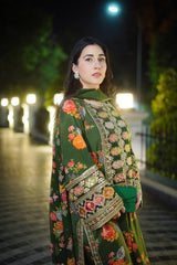 Aneelas Luxury Silk 3 Piece Unstitched 262