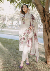 Sahibas By Mirza - 3Pc Premium Lawn Embroidered Suit - A815