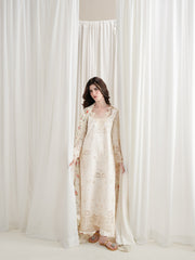 ZAIB-3PC LAWN CHIKAN EMBROIDERED SHIRT WITH SILK PRINTED DUPATTA AND TROUSER - A912