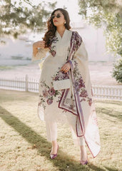 Sahibas By Mirza - 3Pc Premium Lawn Embroidered Suit - A815