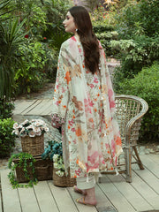 Crimson - 3Pc Unstitched Digital Print & Lawn Embroidered Suit - A304