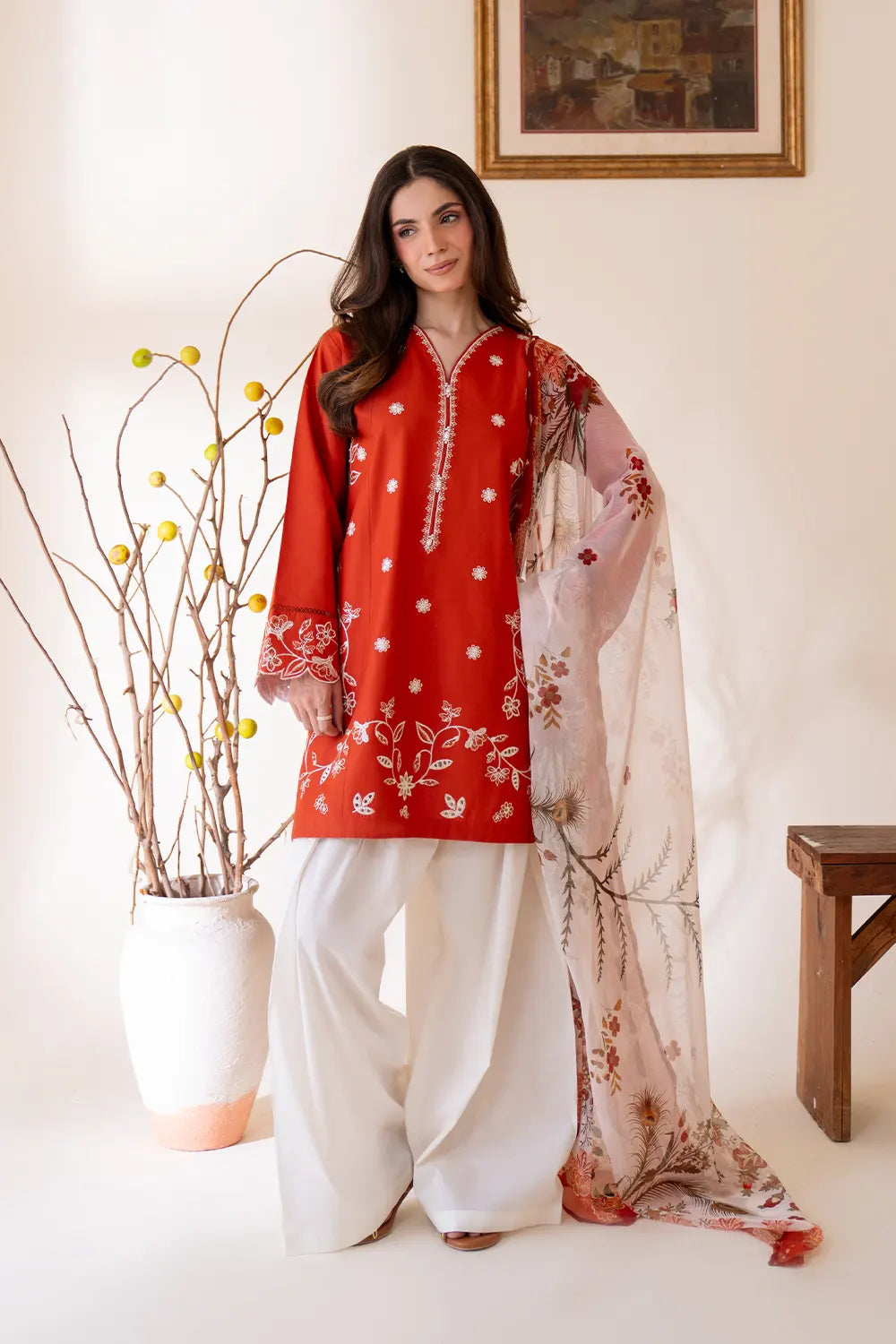 Shanze Tahir - 3 Piece Premium Lawn Embroidered Lawn Unstitched - A480