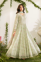 IZNIK-3PC LAWN PRINTED EMB SUIT WITH SILK PRINTED DUPATTA AND TROUSER - A390