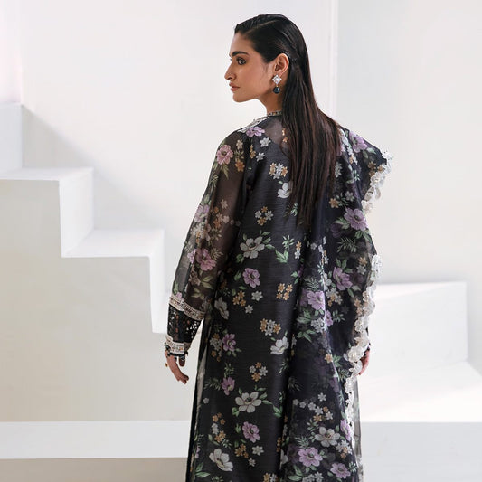 BAROQUE - 3 piece unstithced lawn printed suit - A366