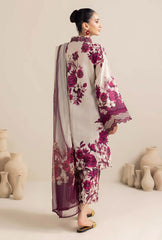 ADAN LIBAS - 3PC LAWN PRINTED SHIRT WITH CHIFON PRINTED DUPATTA AND TROUSER - A301