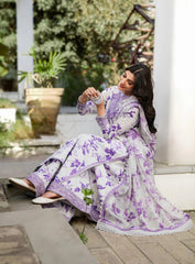 PRINTED LAWN EMBROIDERY UNSTITCH DRESS 3 PIECE-V518