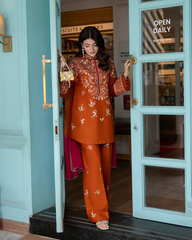 3 Piece Premium Unstitched Lawn Embroidered Suit - A450
