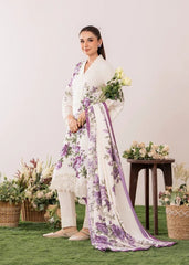 Sahibas By Mirza - 3Pc Premium Lawn Embroidered Suit - A815