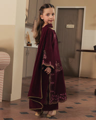 ZIVA - 3PC KOREAN RAW SILK EMBROIDERED SUIT