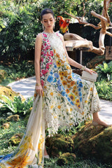 Maria B - 3 Piece Unstitched Embroidered Lawn Suit - A2910
