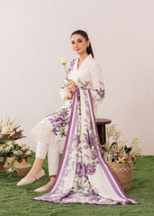 Sahibas By Mirza - 3Pc Premium Lawn Embroidered Suit - A815