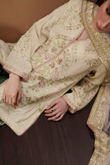 Ethnic  3PC WEDDING COLLECTION EMBROIDERED SUIT