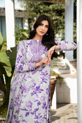PRINTED LAWN EMBROIDERY UNSTITCH DRESS 3 PIECE-V518