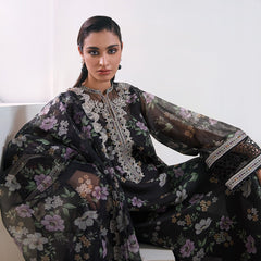 BAROQUE - 3 piece unstithced lawn printed suit - A366