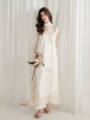 ZAIB-3PC LAWN CHIKAN EMBROIDERED SHIRT WITH SILK PRINTED DUPATTA AND TROUSER - A912
