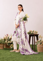 Sahiba's - 3Pc Unstitched Lawn Embroidered Suit - A218