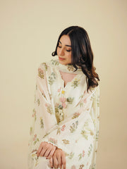 LILLY - 3PC PRINTED CHIFFON SHIRT CHIFFON DUPATTA VISCOSE INNER & TROUSER - A1002