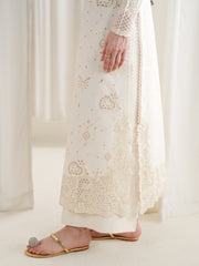ZAIB-3PC LAWN CHIKAN EMBROIDERED SHIRT WITH SILK PRINTED DUPATTA AND TROUSER - A912
