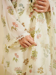 LILLY - 3PC PRINTED CHIFFON SHIRT CHIFFON DUPATTA VISCOSE INNER & TROUSER - A1002