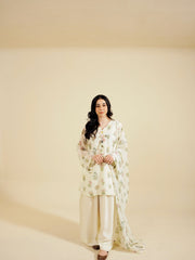 LILLY - 3PC PRINTED CHIFFON SHIRT CHIFFON DUPATTA VISCOSE INNER & TROUSER - A1002