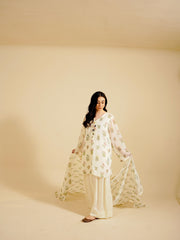 LILLY - 3PC PRINTED CHIFFON SHIRT CHIFFON DUPATTA VISCOSE INNER & TROUSER - A1002