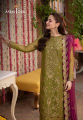 Dhanak  3PC Embroidered With Chiffon Embroidered Dupatta-243