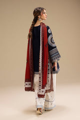 '- UNSTITCHED 3PC DHANAK EMBROIDERED SUIT 241