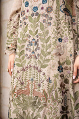 Lawn Embroidered Shirt with Digital Printed jacquard Dupatta A669