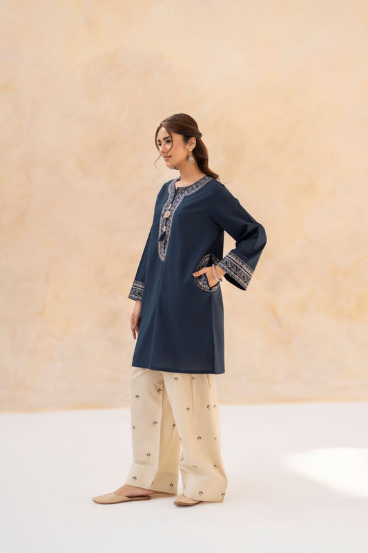 LAZULI-2PC LAWN EMBROIDERED SHIRT WITH LAWN EMBROIDERED TROUSER-A-305