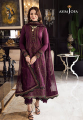 Asim Jofa Dhanak 3PC Embroidered With Dhanak Embroidered Dupatta 668