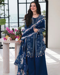 Qalamkar - Sahil Luxury Lawn Embrioidered Eid Collection - A713