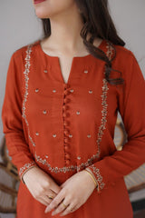DHANAK UNSTITCH DRESS 218